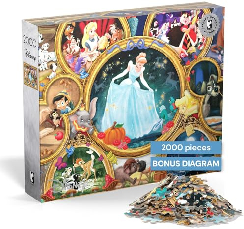 Buffalo Games - Silver Select - Disney - Classic Collage - 2000 Piece Jigsaw Puzzle for Adults -Challenging Puzzle Perfect for Game Nights - Finished Size is 38.50 x 26.50