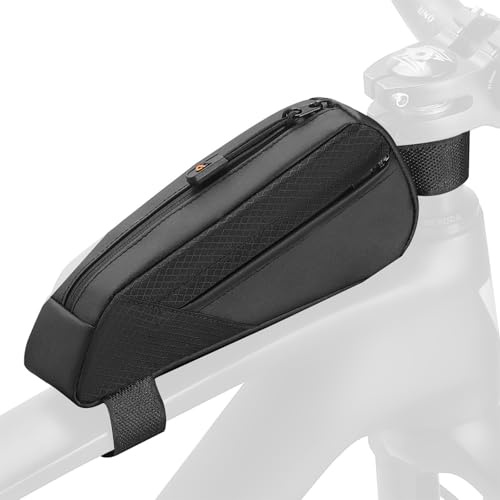 YHZNAGEM Fahrrad Rahmentasche Lenkertasche wasserdichte Fahrradtasche Schmale Form Fahrradtasche Rahmen Handytasche Oberrohrtasche für MTB, Rennrad, E-Bike 0.5L