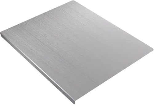 Spianatoia Tagliere in Acciaio Inox 304 per Impastare, con Tappeto Antiscivolo Omaggio (80x48 cm)