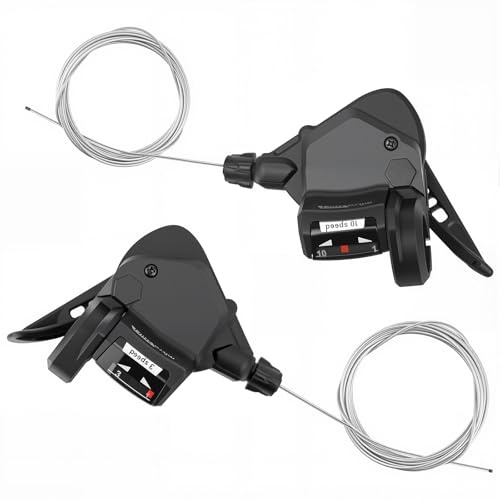 MEGHNA 1 Paar Fahrrad Schalthebel Fahrrad-Schaltungen 3x8/9/10 Fach Schaltung Bike Shifter Lever/Links/Rechts Schalthebel (3x10 Speed)