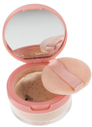 Healvian Polvo Fijador Suelto Para Maquillaje Facial 1 Unidad 2 Piel Clara Control De Grasa Transpirable Resistente Al Sudor Con Borla Para Mujer Uso Diario