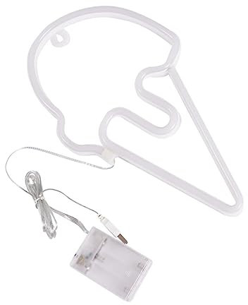 LIFKOME Led Eiscreme Neonlampe Kreative Dekorative Led Leuchte Im Eiscreme Design Stimmungsvolle Raumbeleuchtung Für Schlafzimmer Party Wohnzimmer Ästhetische Deko Für Teenager Mädchen