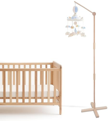 Holz Baby Mobile Halterung Mobile Babybett Mobile Stabile Struktur Holz für Spielzeug, Bettglocke, Windspiele