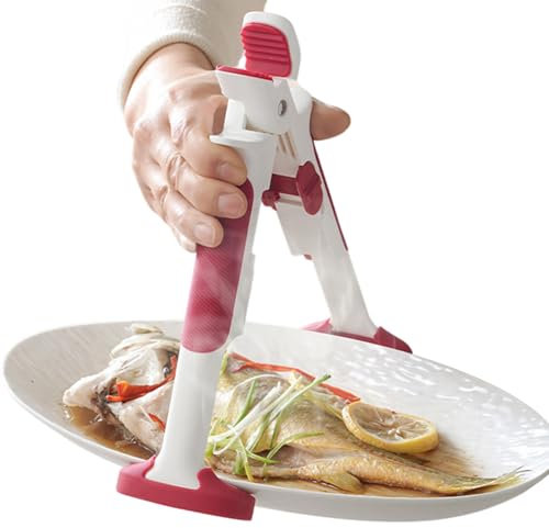 Pinza per piatti caldi - Impugnatura antiscottatura - Pinza per presina con isolamento termico antiscivolo per cuocere al forno, pinza calda 2 in 1