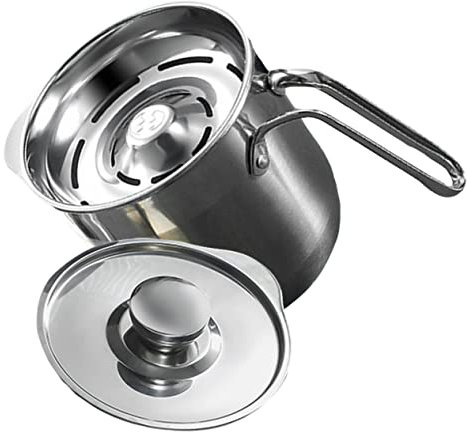 FONDOTIN Separatore Di Uova in Acciaio Per Dividere Albume e Tuorlo Filtro Per Tuorlo e Albume Divisore Per Uova Secchio Divisore Per