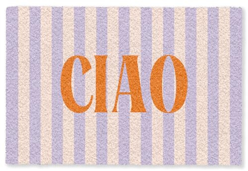 MuchoWow© Fußmatte 40x60 cm innen Schmutzteppich Haustürmatte Door Mats Indoor Fußabstreifer Eingangsbereich innen Schmutzfänger Teppich Ciao - Zitate - Sprüche - Farben