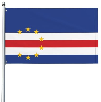Flag of Cape Verde Flag.Outdoor Garden Flag 3x5ft, Vivid Print Polyester Banner, Easy Hang for Patio Party Camping.