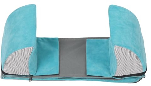 VERDANVERSE Cojín Fabricado en Tela de Gamuza y Esponja para Silla de Ruedas de Apoyo Lumbar Soporte Lateral Ajustable Adecuado para Hogares Privados y Personas Mayores
