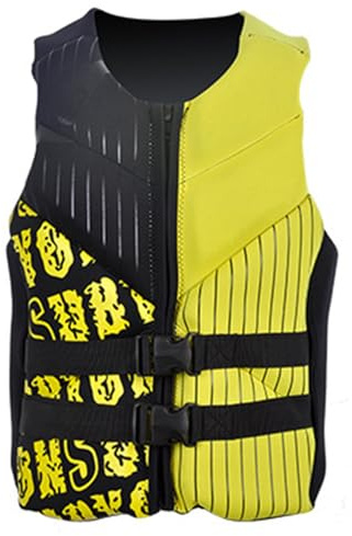 Genérico Chaleco Salvavidas Adulto Neopreno Bicolor Estampado, Chaleco Flotador Ajustable, Chaleco de Seguridad Acuática para Pesca, Kayak y Deportes