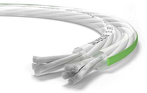 Oehlbach Silverline SP-15 - Stereo HI-FI Lautsprecherkabel - Boxenkabel mit SPOFC (versilbertes Kupfer) 2x1,5mm² - Mini Spule Lautsprecher Kabel - 20m