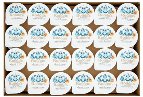 Roddas Frozen Cornish Clotted Cream Portion Pots - 48 x 40g | Individual Pots for Afternoon Tea, Fund Raising Events, Catering, Groups & Parties | Cream by Post