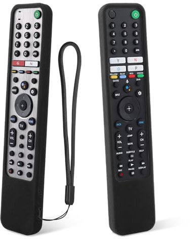 Funda Protectora de Silicona para Sony Mandos a Distancia de Voz,RMF-TX600U RMF-TX500E RMF-TX600E RMF-TX500U RMF-TX520P Antideslizante, a Prueba de Golpes,Lavable(Negro)
