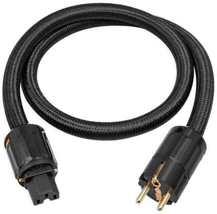 Booso di Alimentazione HiFi 12AWG, di Alimentazione HiFi EU, 250 V/15 A per Altoparlanti, Subwoofer, Giradischi, Amplificatore 200 cm
