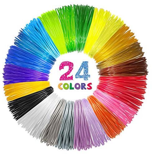 SONGTIY 3D-Druckstift-Filament, 1,75 mm PLA, umweltfreundlich, ungiftig, hochpräzises Filament, 28 Farben, jede Farbe 3 m, insgesamt 85 m