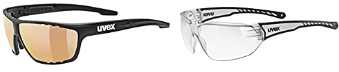 uvex sportstyle 706 CV V - Sportbrille für Damen und Herren - selbsttönend & verspiegelt - konstraststeigernd