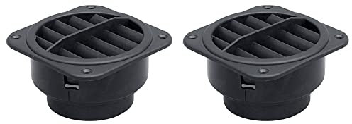 2 Stück Standheizung Luftauslass 60mm, Auto Heizung Luftkanal Luftauslass Abschließbarer Drehbarer Warmluftauslass Universal Luftauslass für Standheizung Lufterhitzer Diesel Standheizung Zubehör