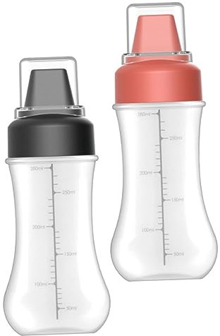 MAGICLULU 2St Flasche drücken dosierflaschen küchenarmatur Salatshaker nachfüllbare Squeeze-Flasche Haushaltsmixer Farbspritzflaschen Aufbewahrungsflaschen für Saucen Gewürz-Squeeze-Flasche