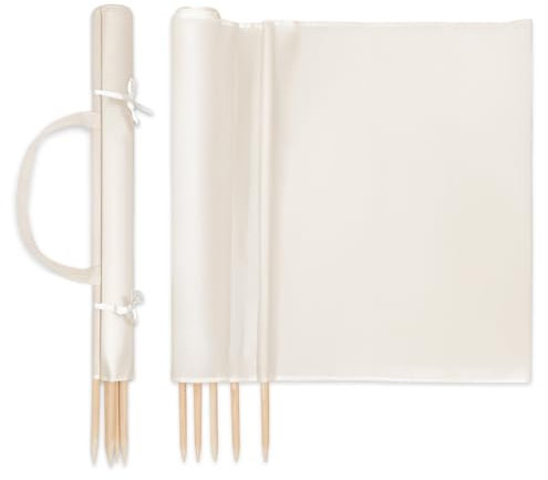 Amazinggirl Frangivento da Campeggio per la Privacy, frangivento Mobile da Spiaggia 5 m, paravento per la Privacy da Campeggio