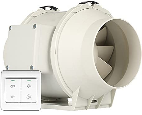 Ventilatore per condotto in linea Ventilatore di sfiato da 6 pollici Ventilazione silenziosa Ventola di scarico Ventole di aspirazione di scarico 312 Ventilatore di ventilazione per tenda da coltiva
