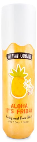 The Fruit Company Hair & Body Mist 200 ml | Aroma ananas, cocco, mango | Aloha It's Friday - Idrata e rinfresca il tuo corpo e i tuoi capelli.