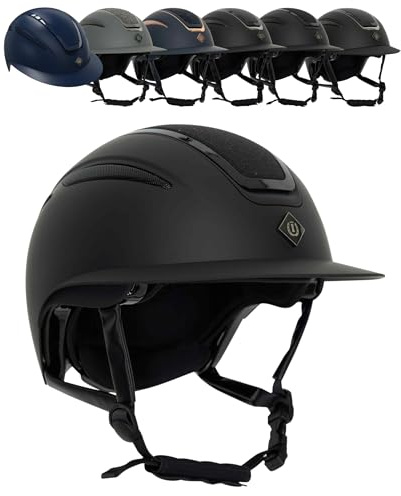 RL24 - Reithelm IRHOlania Deluxe – viele Farben – Gr. S, M & L | Reitkappe Kinder, Damen & Herren – großes Visor & optimales Belüftungssystem – Helm zum Reiten