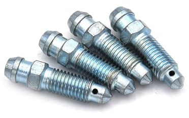 Lilianos 4pcs/lot Durable M7 x 1.0mm Motorcycle Bike Brake Braking Caliper Steel Bleed Screw Nipple