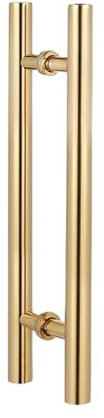 XCHSXYL Moderner, doppelseitiger Scheunentorgriff in Gold, kommerzielle Push-Pull-Griffe für Glastüren, Innen-/Außentürgriff für die Vordertür, Größe 47,2 x 31,5 Zoll