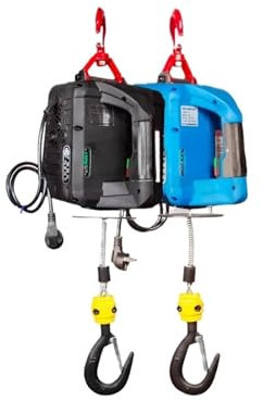 TIEOAXFT 220 Paranco Elettrico Portatile Argano Elettrico Gru Macchina di Sollevamento Domestica Paranco a Catena con Telecomando Attrezzatura di Sollevamento elettrica(Wireless 300KG 11.8M)