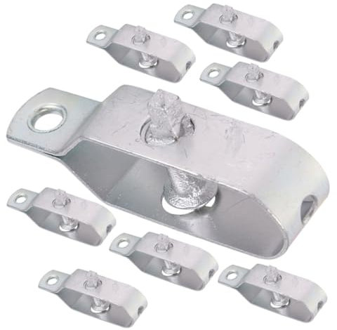 Zerodeko 8 Stück Kabelspanner für Gewächshäuser Drahtspannwerkzeuge Metalldrahtspanner Drahtseilstraffung Stahlseilspanner Zaunspanner Hochleistungs Spanner für Drahtspanner a3 stahl Silber