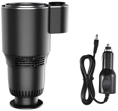 Taza de enfriamiento y calefacción de coche, soporte de taza de enfriamiento térmico para botella de control táctil, portavasos digital para coche