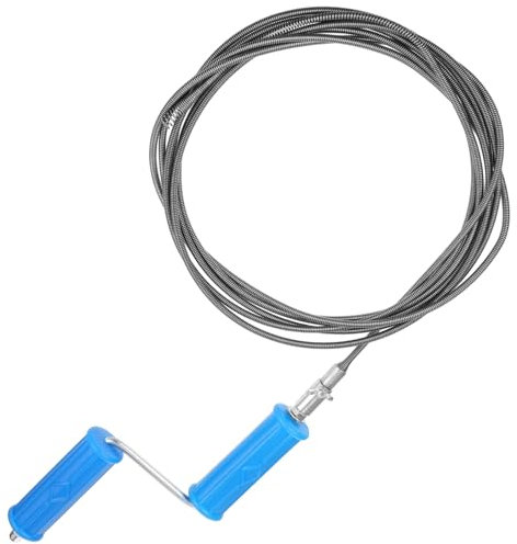 Zerodeko 5m Herramienta para Dragado de Tuberías Barrena Flexible de Desatascar Desagües de Fontanería Resorte de Dragado para Cocina Baño y Ducha