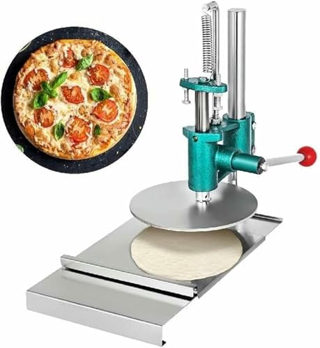 BOOZXCV Commercial Pizza Dough Press Machine, Electric Pizza Press, Stainless Steel Manual Dough Dough Sheeter Pasta Maker, for Pizza Dough Pastry (12cm)