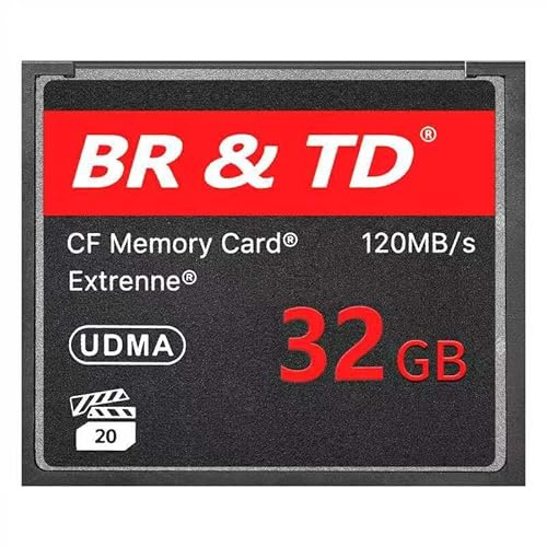 BR & TD CF Memory Card Extreme, 32GB, 120MB/s, UDMA, Compact Flash
