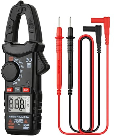 Multimètre numérique portable avec affichage clair pour ingénieurs et techniciens - Utilisation multifonctionnelle - Test de circuit domestique - Multimètre portable pour batterie de voiture