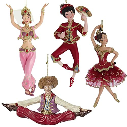 Kurt Adler Resin International Dancer Ornament Set Of 4