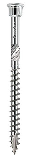 Eurotec Vis terrasse tête cylindrique TX15 4,0 x 40 mm Mart. Acier Inox Trempé avec homologation, 905520