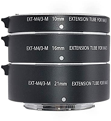 Mcoplus® EXT-M3/4-M 10mm 16mm 21mm Sistema automático extensión Tubo para Olympus Micro 4/3 cámara