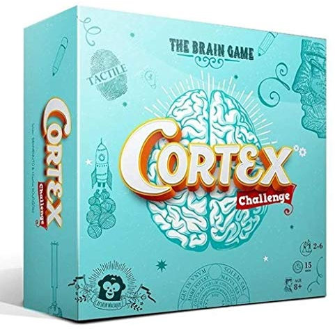 Asmodee - Cortex Challenge, Azzurro - Gioco da Tavolo, Sfide per il Cervello, 2-6 Giocatori, 8+ Anni, Edizione in Italiano