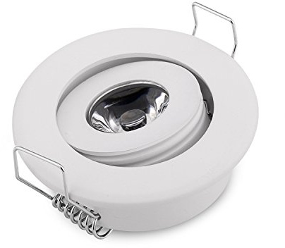 JOYINLED (Pack of 10 3W Mini LED Down Lights Small Recessed Round LED spotlihgts Under Cabinet Lights 3000K