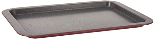 Tognana Porcellane w444143ggbo Ofen rechteckig Universal-Backblech, Karbonstahl, Ofen, rechteckig, Grau, Rot, Karbonstahl, Emaille