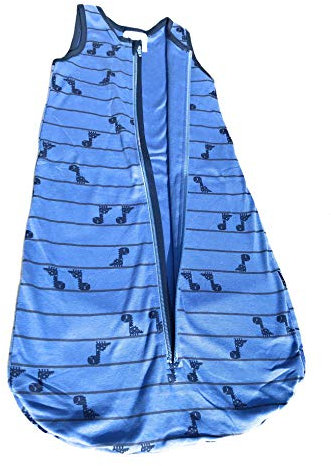 Ventilkappenkönig Baby Schlafsack Bio Baumwolle Strampelsack Pucksack Neugeborene Kleinkind 0-24 Monate Stern Vogel Ballon Dino Löwe Elefant 70cm (70cm, Blau Dino)