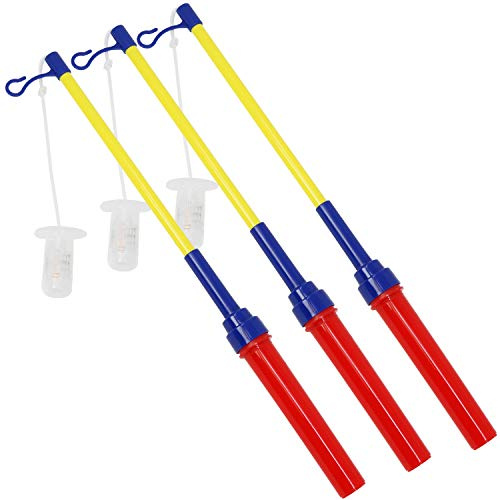 com-four® 3X Ausziehbarer LED Laternenstab, batteriebetriebener Leuchtstab | Halloween und St. Martin