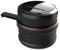 LxwSin Portable Auto Car Ashtray With LED Light and Flip Lid - Self Extinguishing, Easy Clean Up, Detachable for Travel, Van, Outdoors, Camping - Black, Small