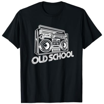 Old School Boombox anni '80 Rap Maglietta