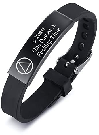 Inspirierende Nüchternheit Geschenkefür Frauen Männer,Personalisiertes AA NA AF Nüchternheits Silikon Armband, Betäubungsmittel Alkoholsucht Wiederherstellung Jubiläum Meilenstein Schmuckgeschenke