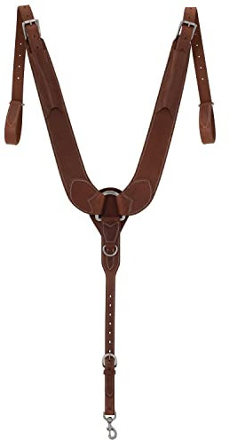 Weaver Leather Unisex-Erwachsene PROTACK PULLNG BRST COL, SS Brusthalsband aus Leder, Geöltes Rotguss, Average Horse