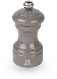 PEUGEOT - Macinapepe Bistro 10 cm - Classica regolazione della macinatura - In legno con sigillo PEFC - Prodotto in Francia - Colore grigio talpa