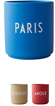 Design Letters Kaffeebecher Porzellan | Geschenke für Frauen & Männer, Abschiedsgeschenk Kollegen, Dankeschön | Lieblingsbecher PARIS | Tasse mit Spruch | Teetasse 250 Ml