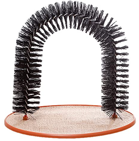 Zeizafa Selbstpflege Für Katzenbogen Bürste Teppich Basis Groomer Massagegerät Scratcher Zur Kontrolle Von Haarausfall Gesunde Und Krallen Katze Selbstpflege Bürsten Und Kratzen Für Große Katzen