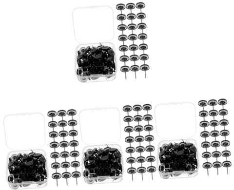 STOBOK Pushpins Für Pinnwände Dekorative Schwarze Rundnadeln Für Korktafeln Karten Und Fotowände Vielseitig Einsetzbar Für Büro Zuhause Und Mehr